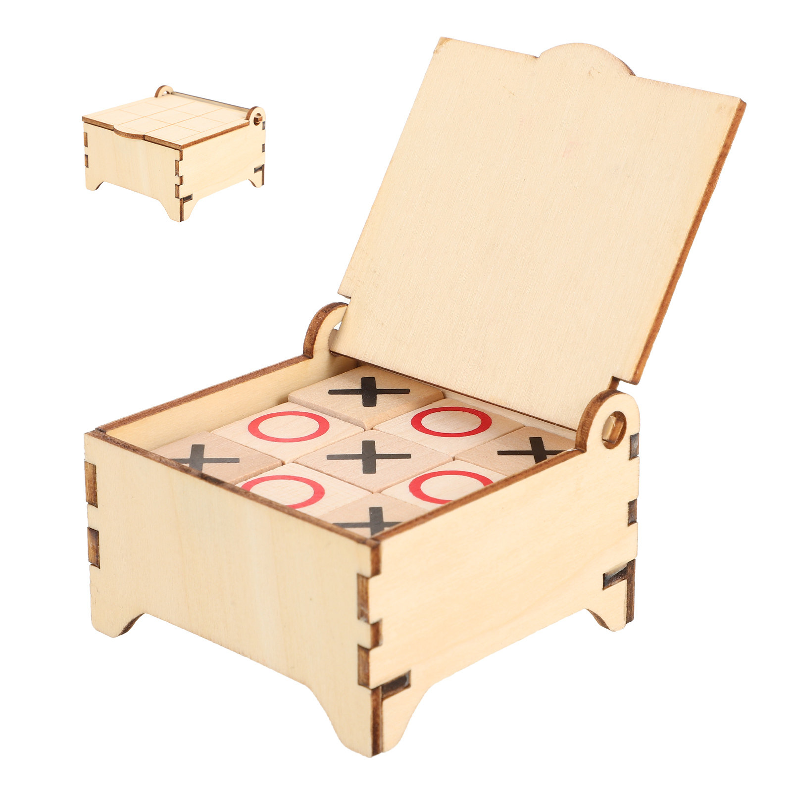 Kids Education Table - Wooden Game Natural Wood Board for