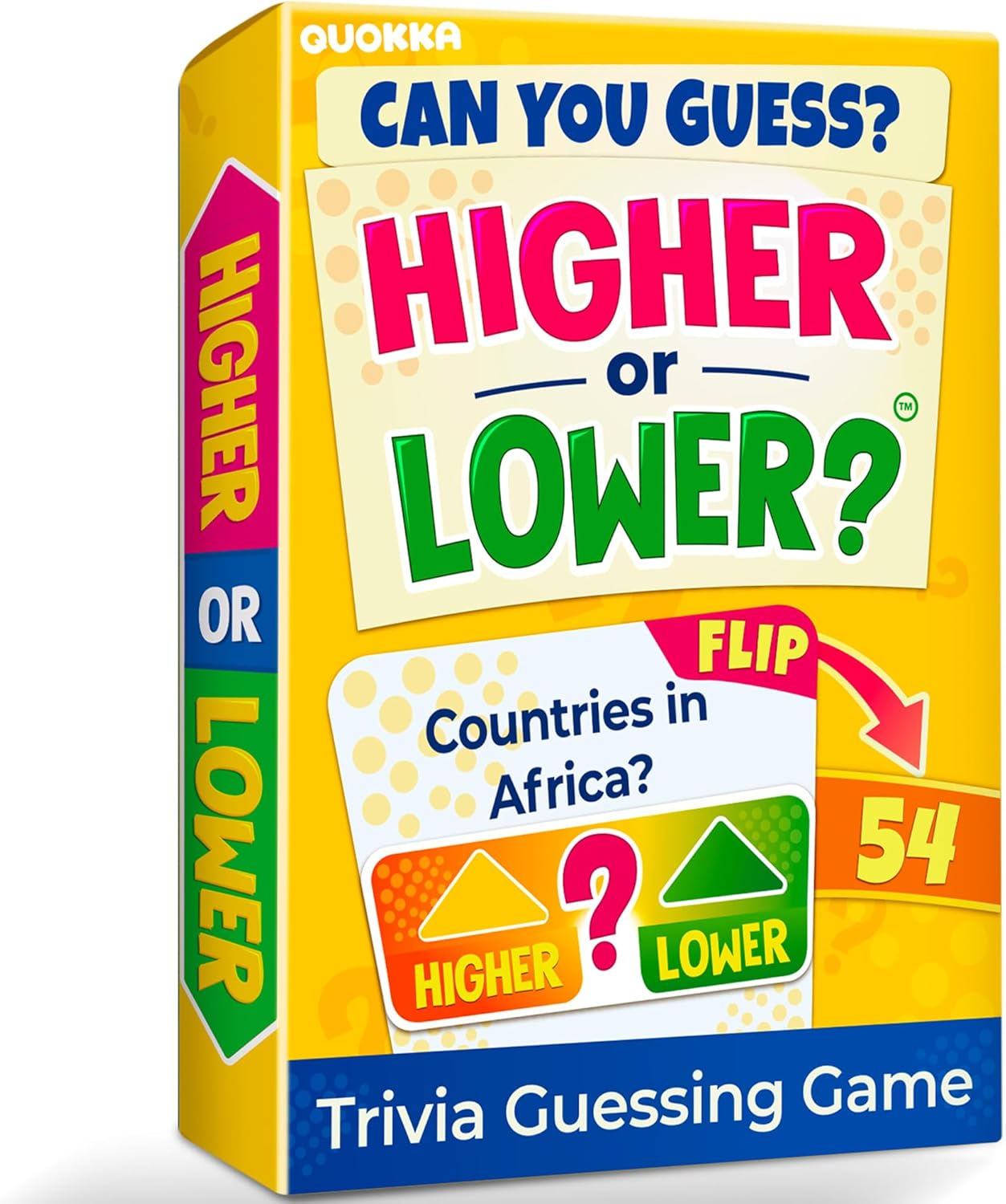 Kids Education Questions - Higher or Lower Trivia Card Game