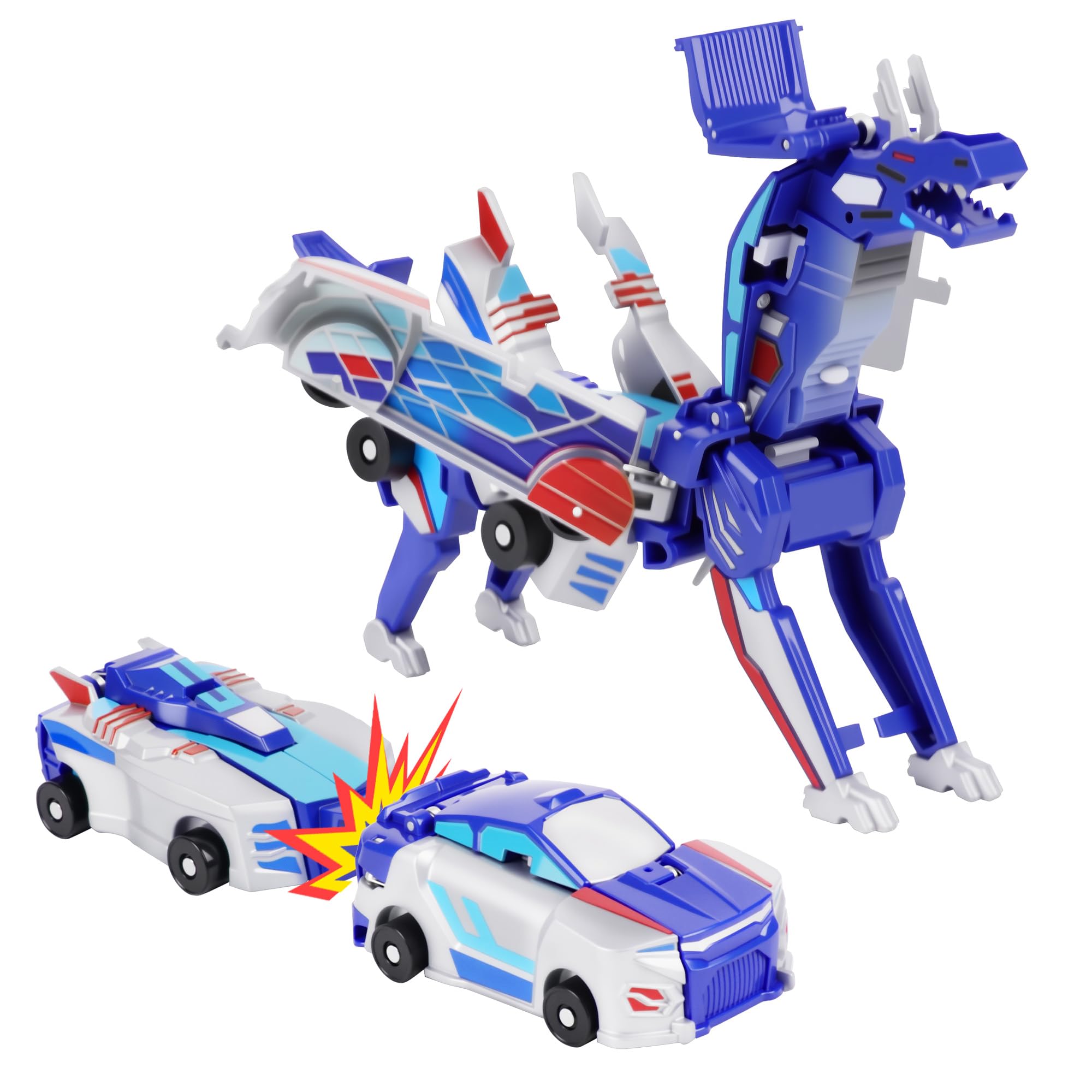 Kids First Education - Magnetic 2-in-1 Collision Transforming Car Toy