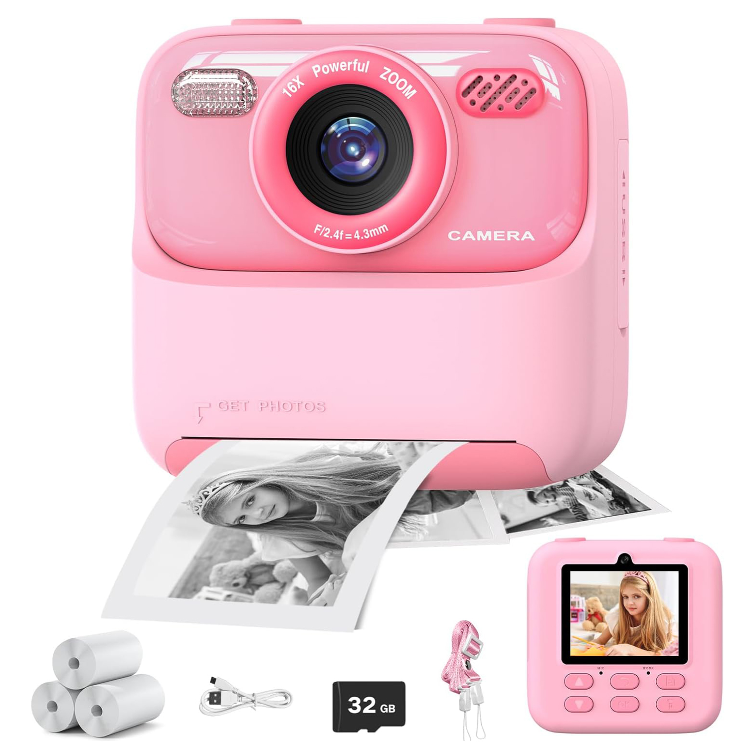 Best Kids Education Videos - Children Digital Camera Photography Instant Camera