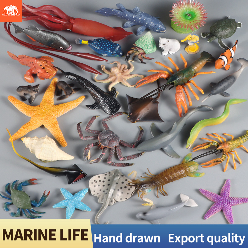 Kids First Education - Sea Life Animal Action Figures Set