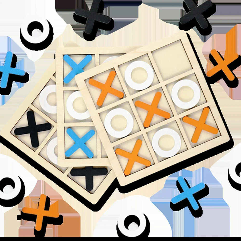 Wooden XO Tic Tac Toe Game Min - Kids Educational Game 3 reseña y precio