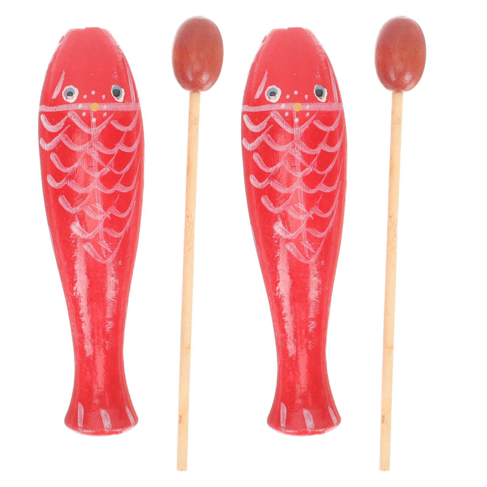 2Pairs Wooden Fish Percussion  - Kids Education And Recreation reseña y precio