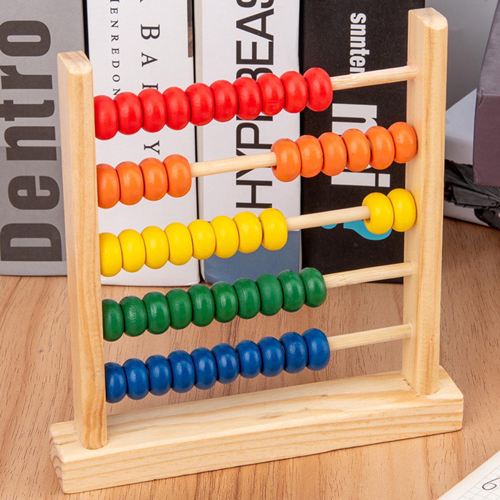 Wooden Frame Abacus Toys Count - Abacus Counting Bead reseña y precio
