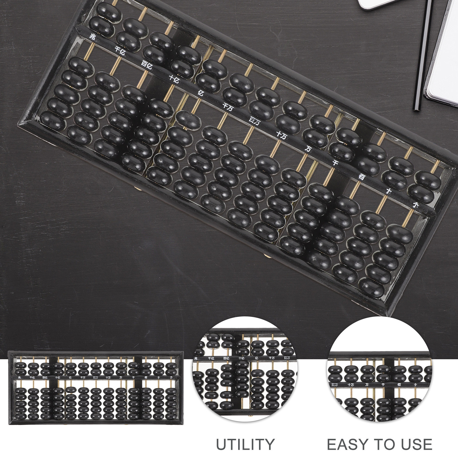 Chinese Wooden Abacus 13-Colum - Abacus Counting Bead reseña y precio
