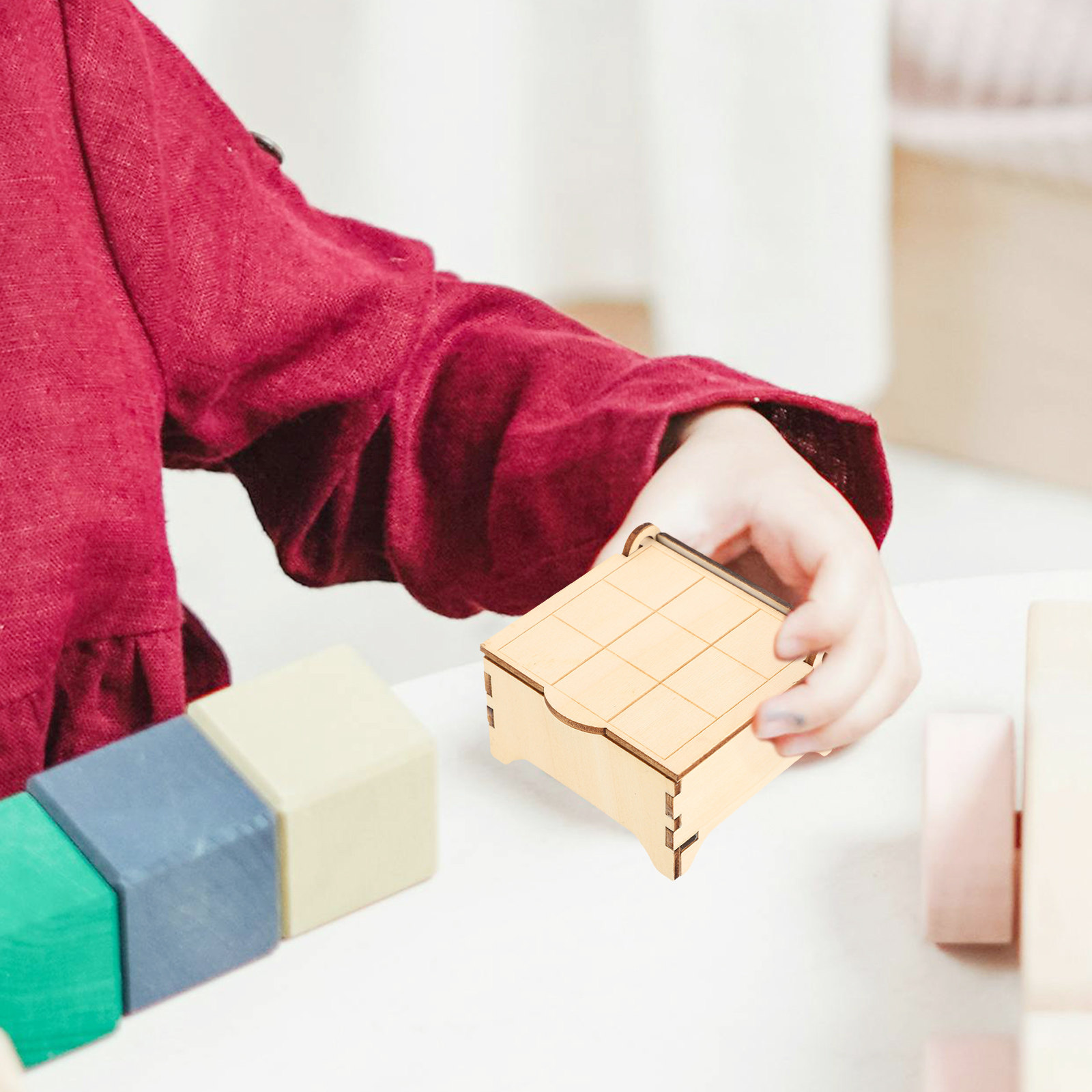 Wooden Game Natural Wood Board - Kids Education Table reseña y precio