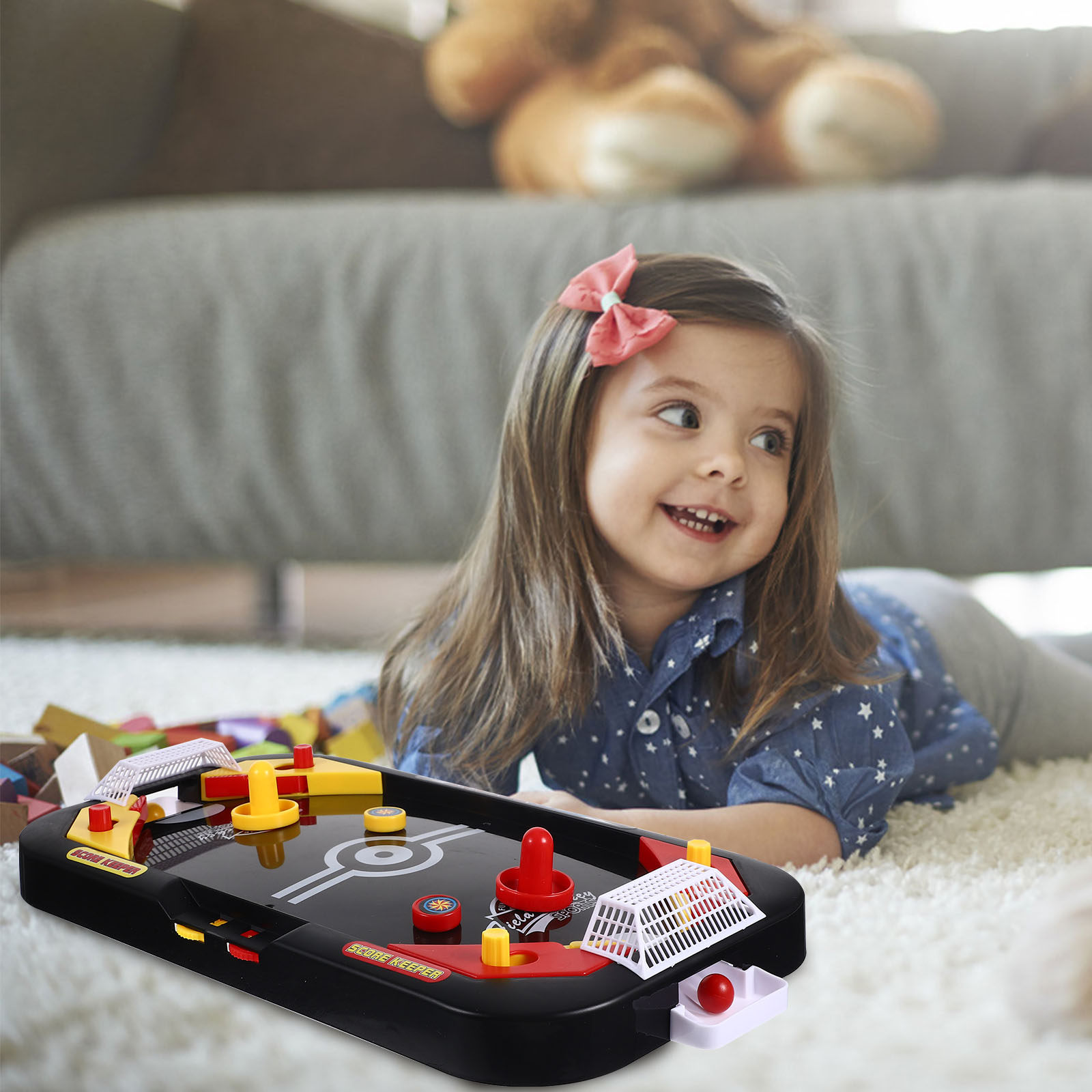 1Pcs Table Ice Hockey Black Mi - Kids Education Table reseña y precio