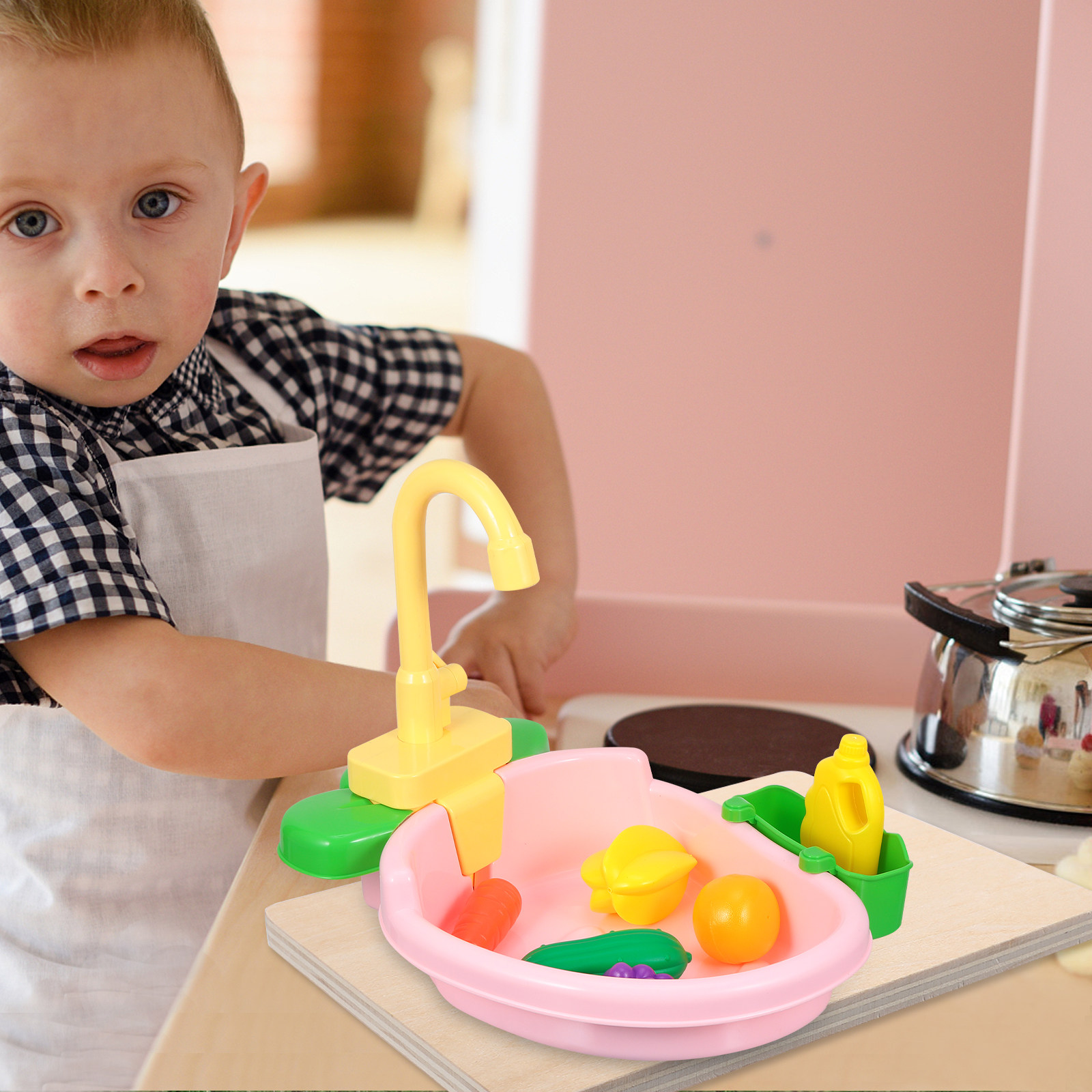 1Set Dishpan Kitchen Playset S - Kids Education Channel reseña y precio