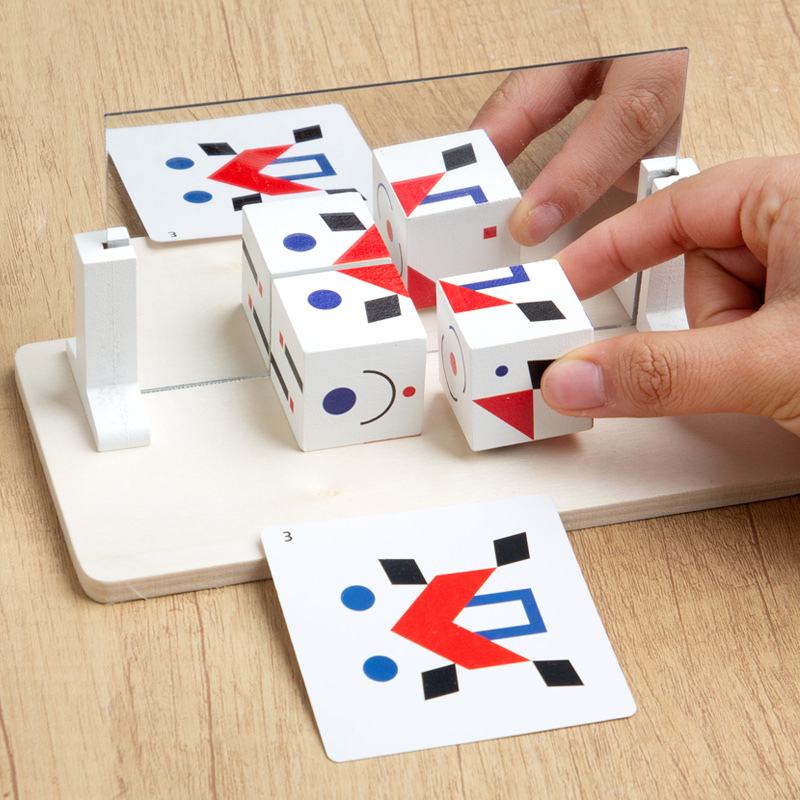 Montessori Mirror Puzzle Toy f - Kids Educational Game 3 reseña y precio