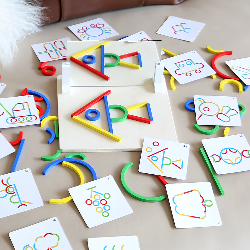 Montessori Mirror Puzzle Toy f - Kids Educational Game 3 reseña y precio