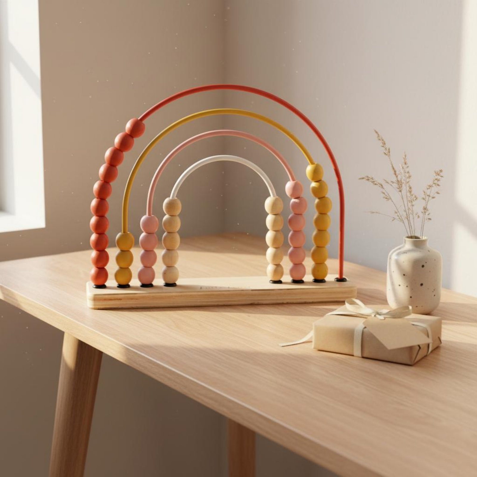 Rainbow Abacus Toy Develops Ma - Abacus Counting Bead reseña y precio