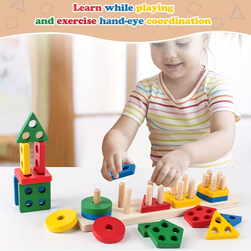 Montessori Wooden Games Baby T - Kids Educational Game 3 reseña y precio