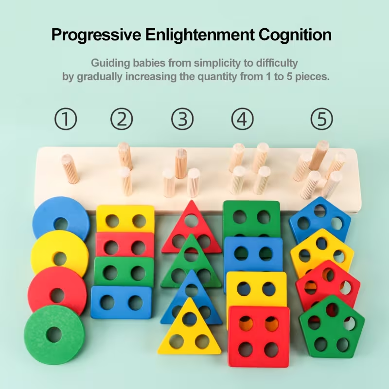 Montessori Wooden Games Baby T - Kids Educational Game 3 reseña y precio