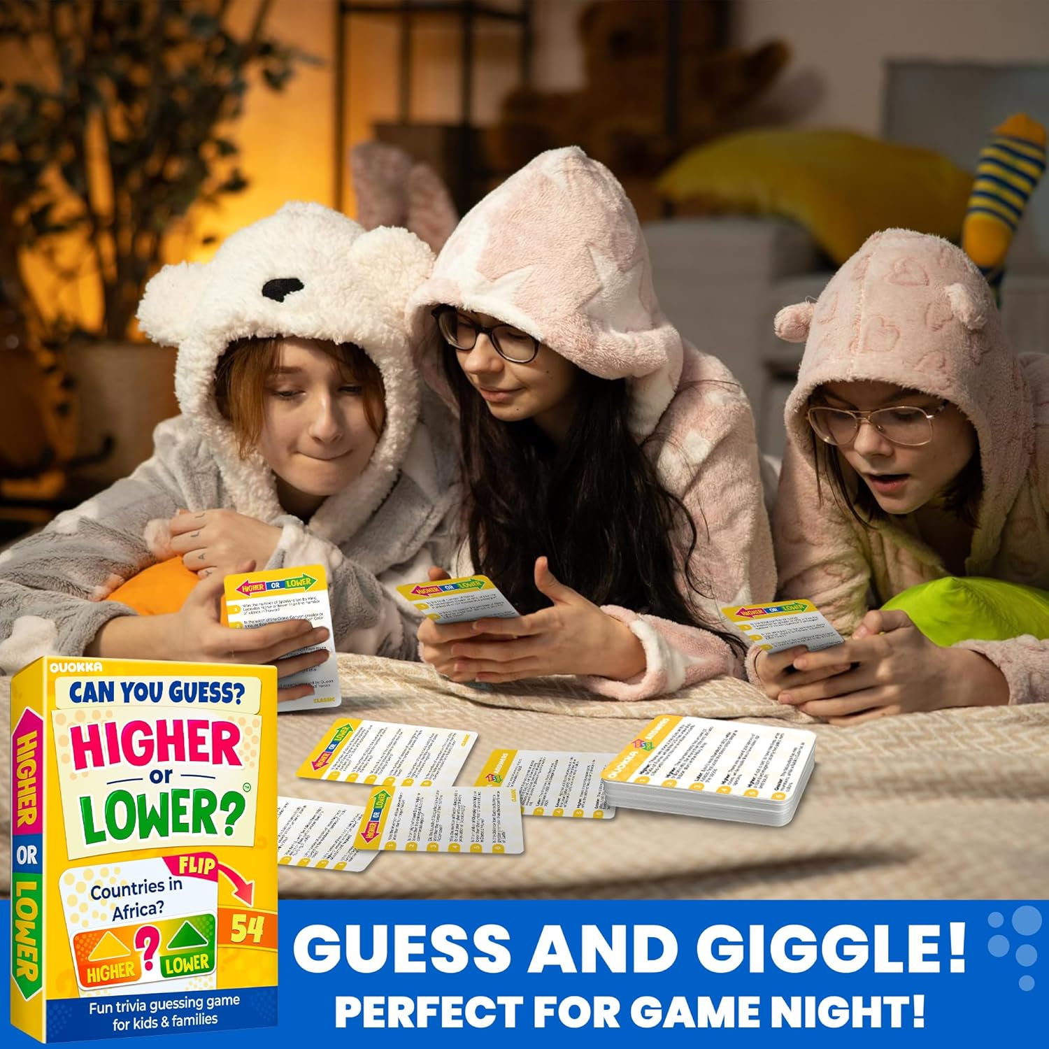 Higher or Lower Trivia Card Ga - Kids Education Questions reseña y precio