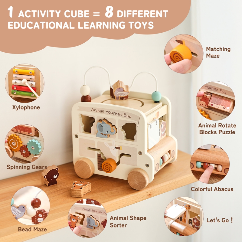 Montessori Wooden Children Toy - Kids Educational Game 3 reseña y precio