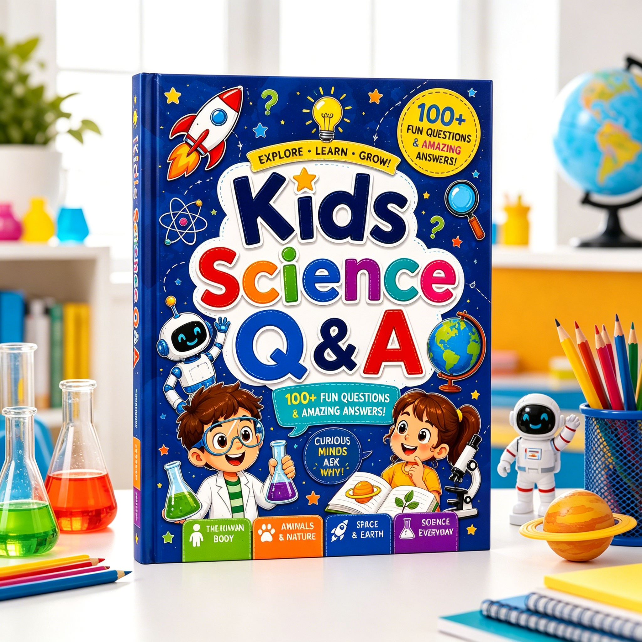Kids Science Q&A Book for Curi - Kids Education Questions reseña y precio