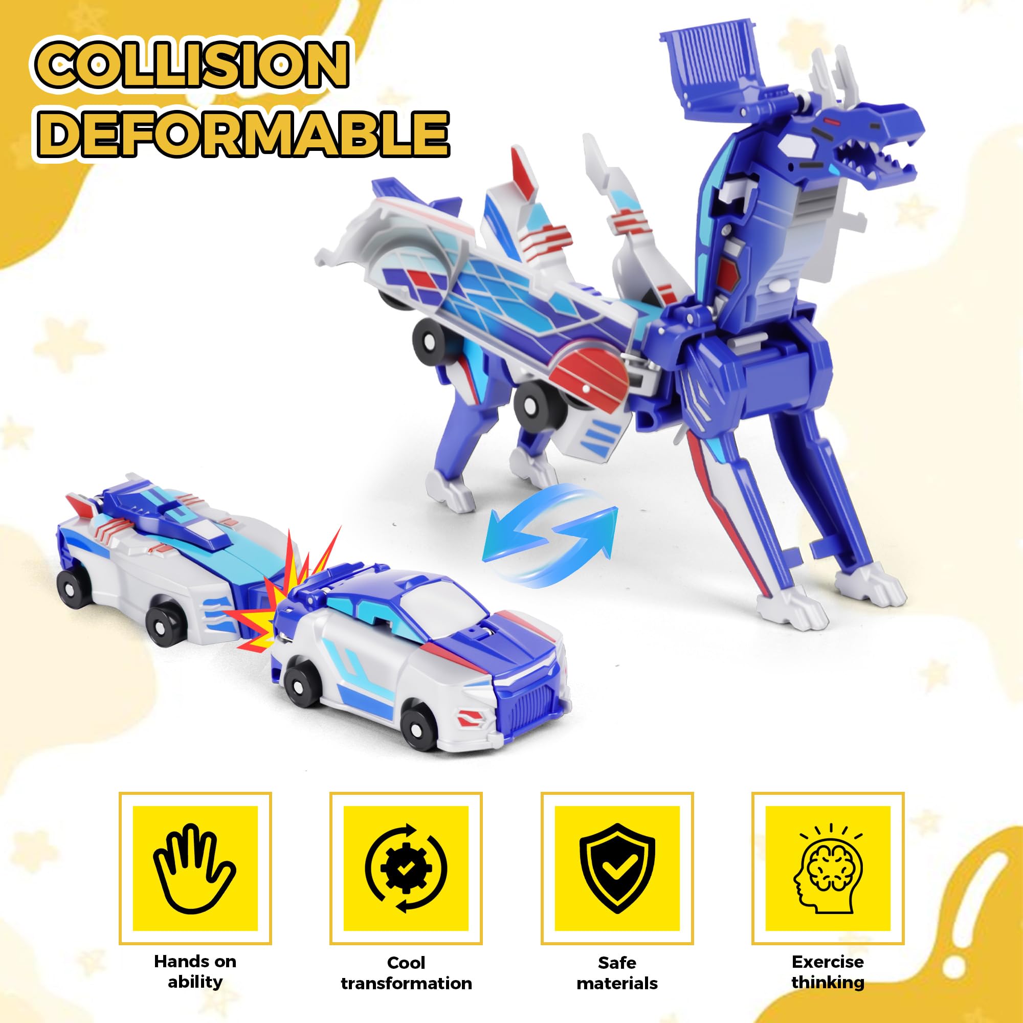Magnetic 2-in-1 Collision Tran - Kids First Education reseña y precio