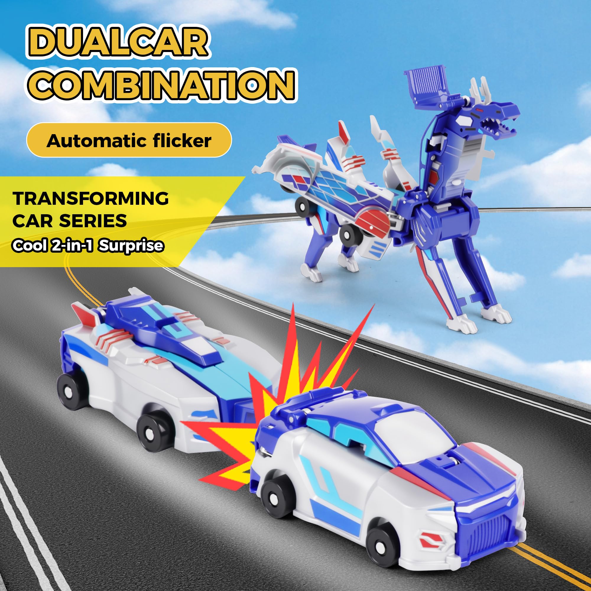 Magnetic 2-in-1 Collision Tran - Kids First Education reseña y precio