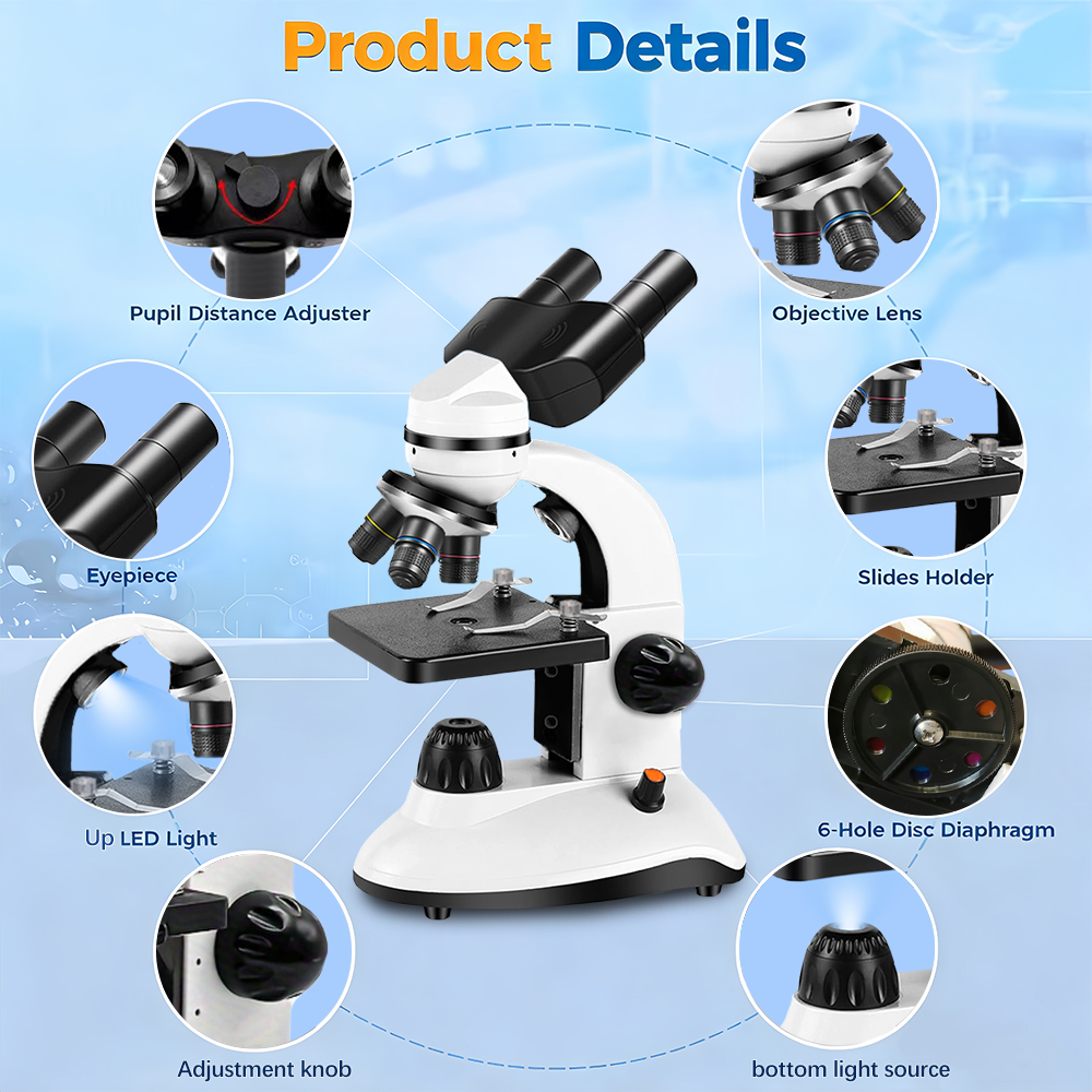 Binocular Microscope, High Def - Kids Definition Of Education reseña y precio
