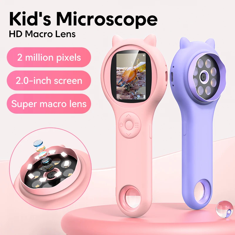 Kids Microscope Handheld Magni - Kids Definition Of Education reseña y precio