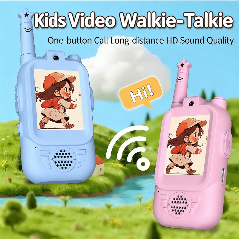 2PC Kids Video Walkie Talkies  - Kids Education And Recreation reseña y precio