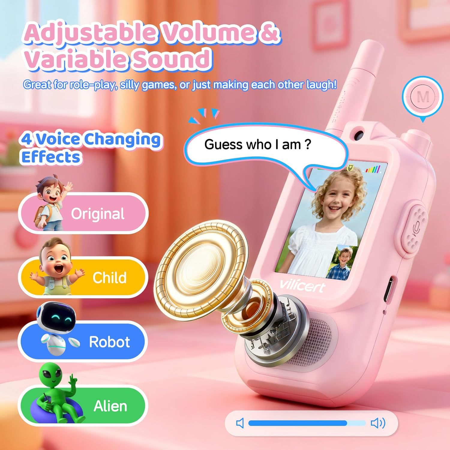 2PC Kids Video Walkie Talkies  - Kids Education And Recreation reseña y precio