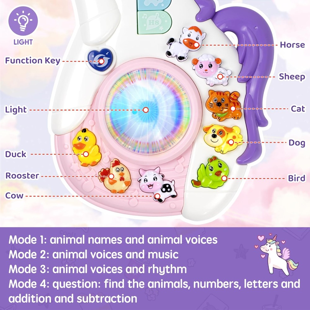 Baby Musical Unicorn Toys Educ - Kids First Education reseña y precio