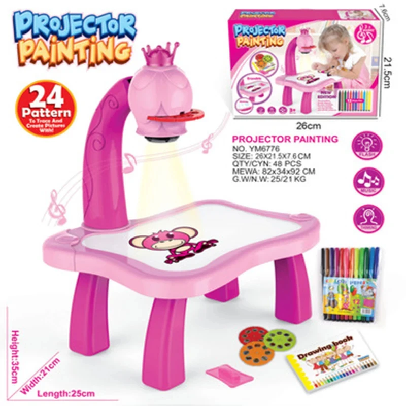 Children LED  Projector Art  D - Drawing Projector Kids reseña y precio
