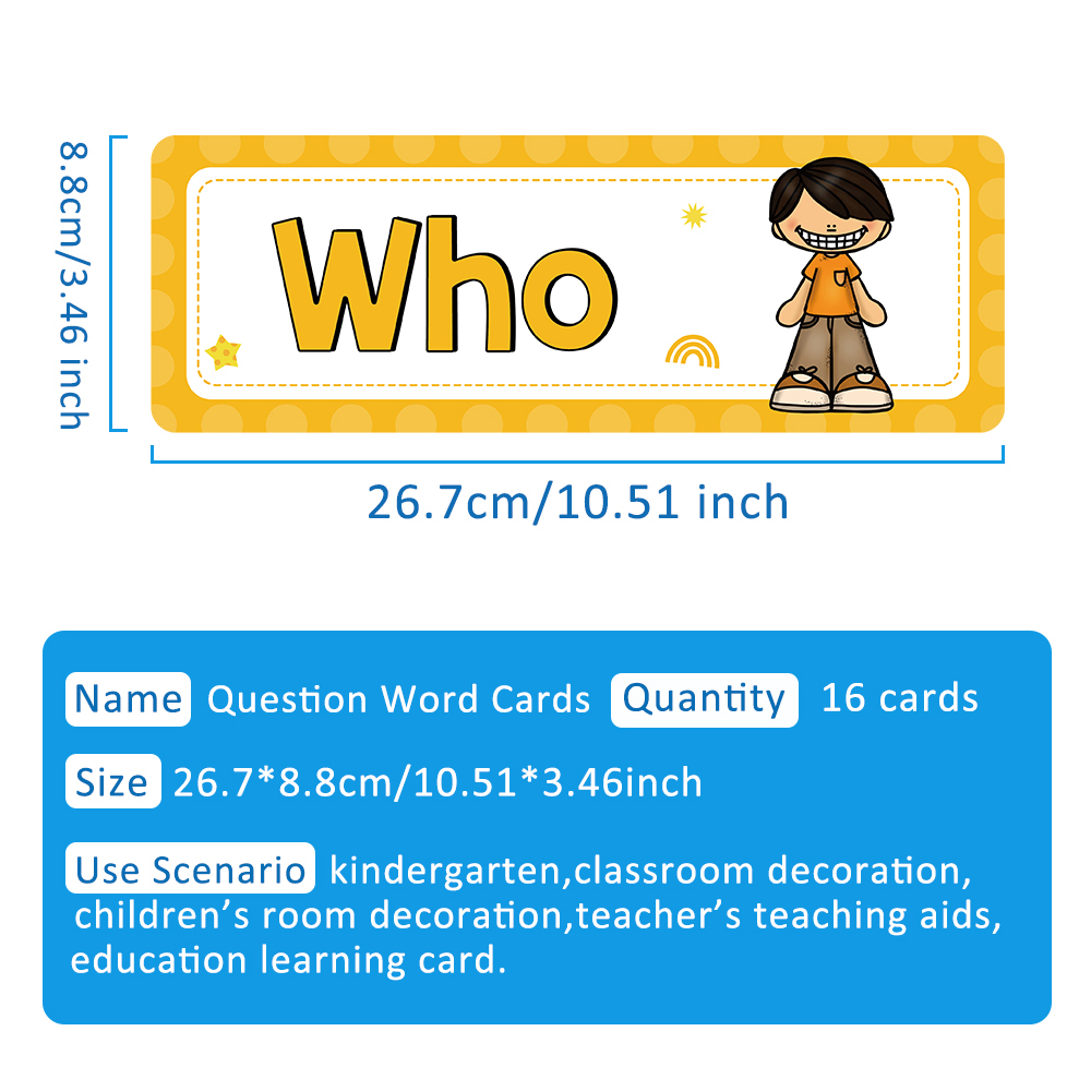 WH Question Words English Gram - Kids Education Questions reseña y precio