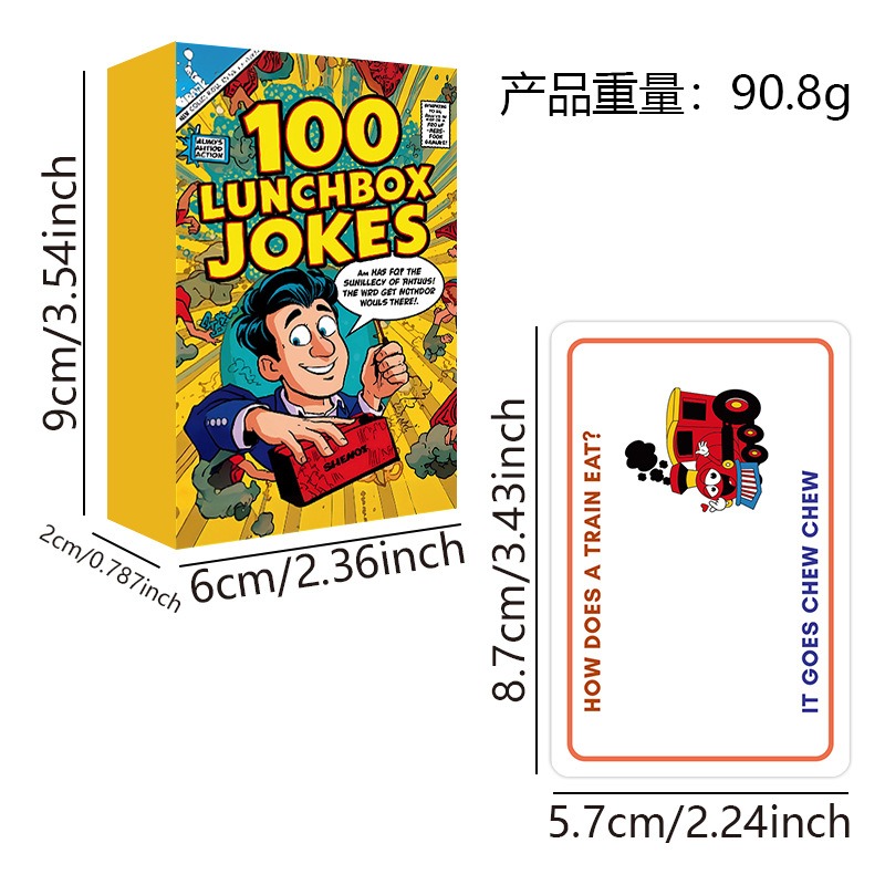 100 Lunchbox Jokes Cards Funny - Kids Education Questions reseña y precio
