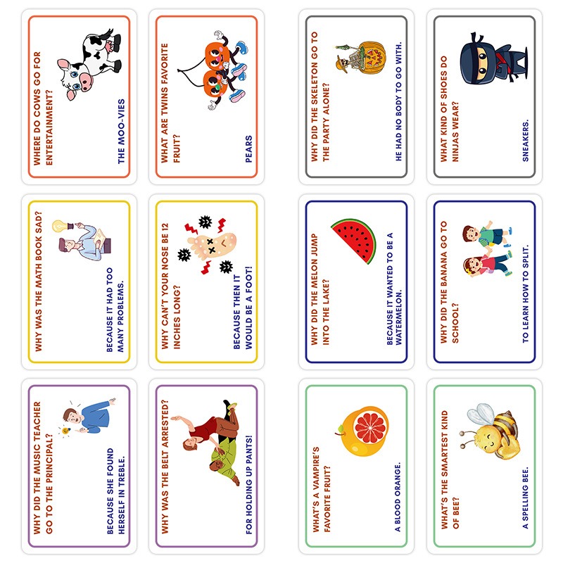 100 Lunchbox Jokes Cards Funny - Kids Education Questions reseña y precio