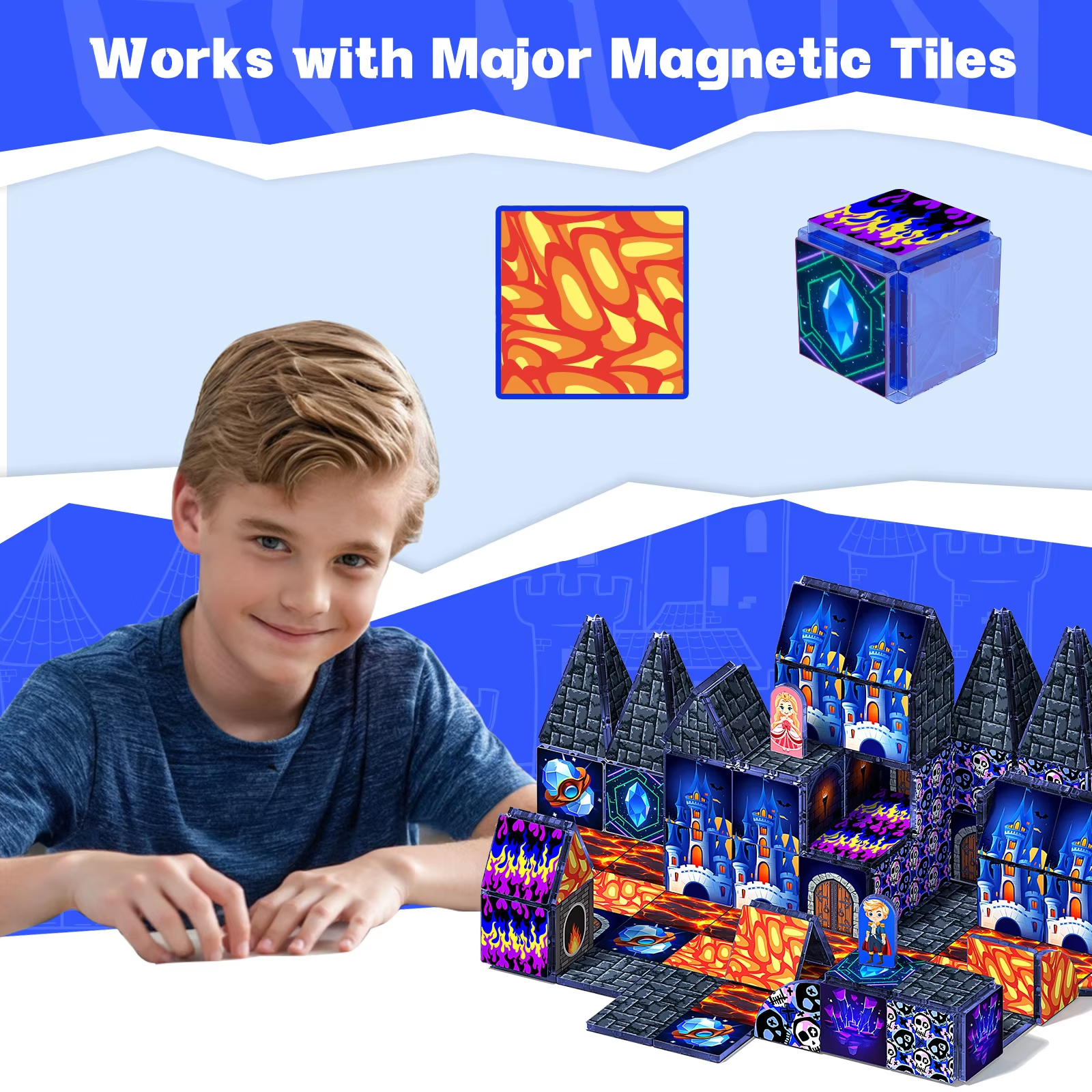 Magnetic Cube Building Blocks  - Kids Educational Game 3 reseña y precio