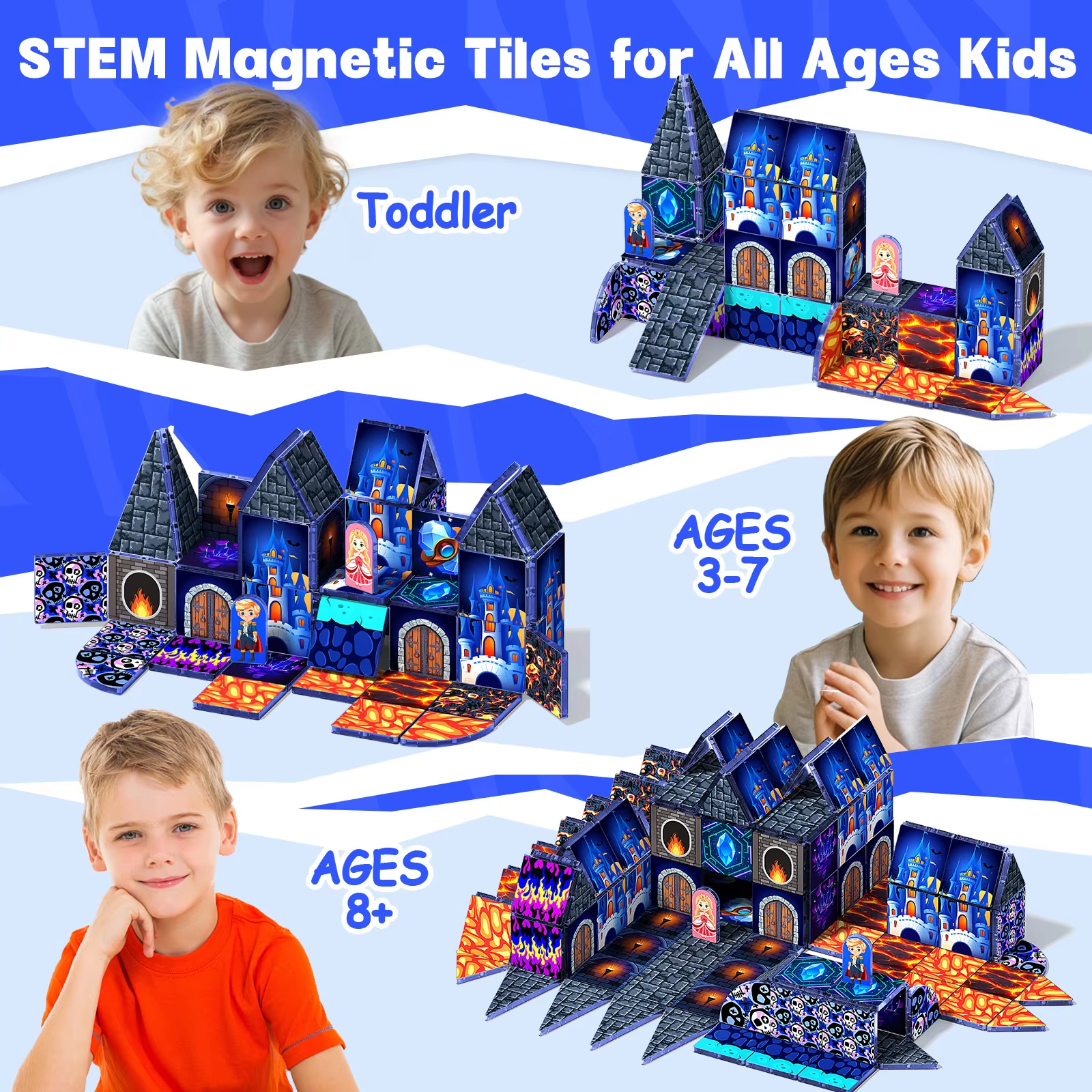 Magnetic Cube Building Blocks  - Kids Educational Game 3 reseña y precio