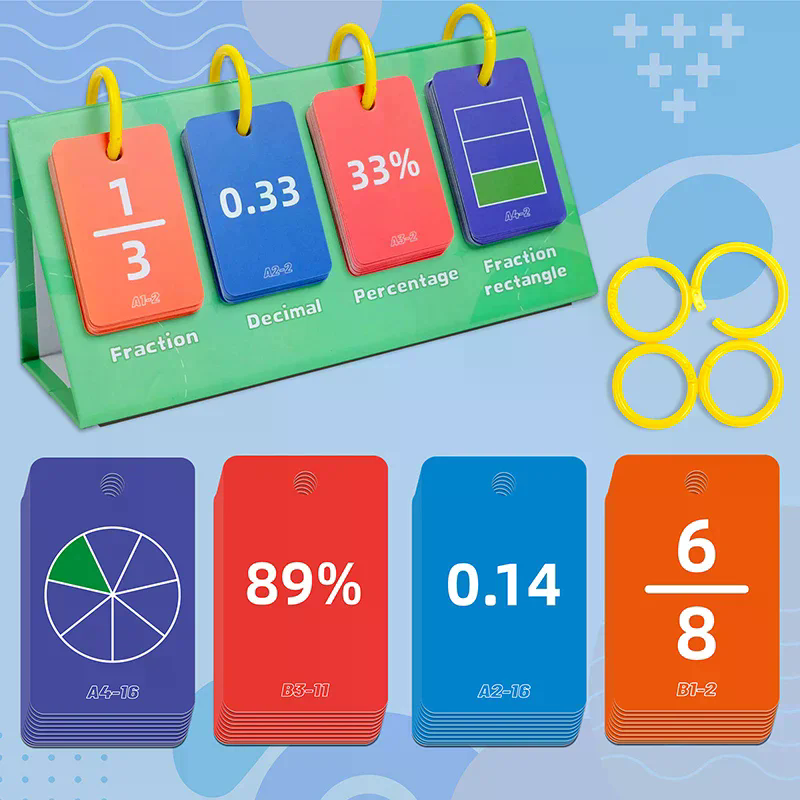 104PCS Decimal Fraction Percen - Kids Education Table reseña y precio